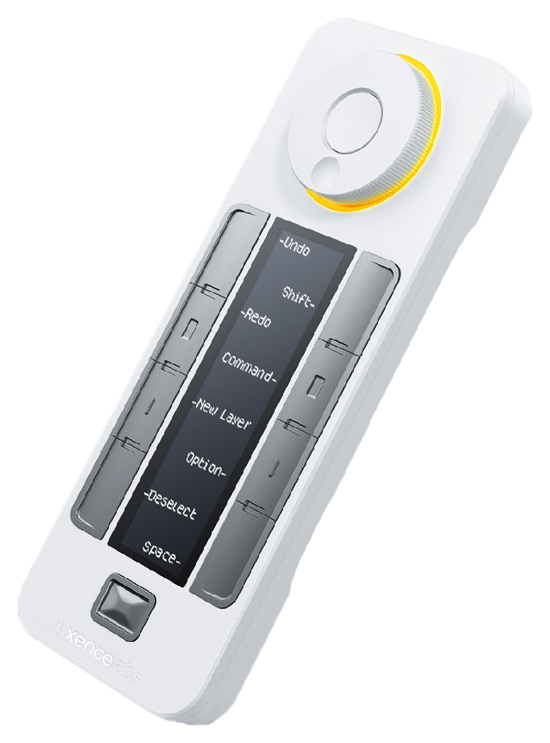 close up of the express key remote, Xencelabs Pen Tablet Medium Bundle SE